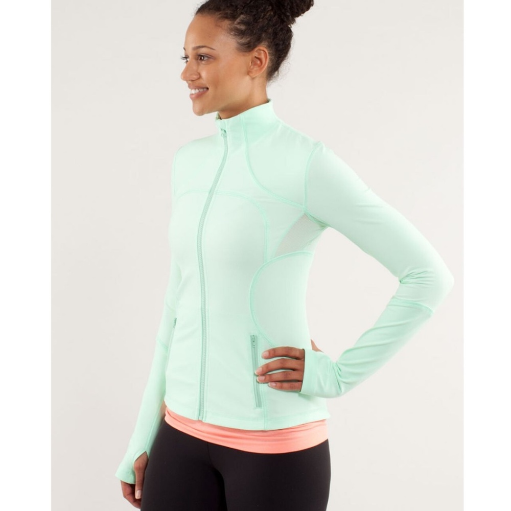 Lululemon Forme Jacket Fresh Teal Mint Green Sz 6